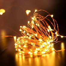 Battery Operated Copper String Lights Waterproof Decorative Fairy String Lights Party Wedding Decor,Diwali Christmas, Fishtank Garden Lights (Warm White, 5 Meters 50 LED)