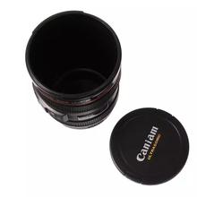 Coffee Mug With Transparent Lid Camera Lens Cup Stainless Steel Caniam 24-105mm