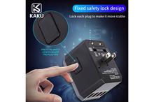 KAKU 2 PCS In One EU/UK US 3A Multi Transfer Travel Wall Adapter Charger Plug For All Phones