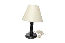 White/Black Wooden Table Lamp