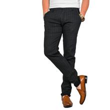 Virjeans Stretchable Cotton Check Chinos Pant for Men (VJC 712) Black