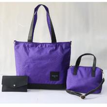 Yavie Blue/Navy Tote Combo with Sidebag and Purse 3 in 1 Offer-9030