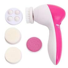 Pink 5 In 1 Face Massager And Cleanser