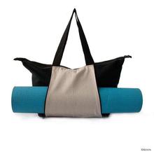 Kolpa Black/Beige "YOGI" Canvas Tote Bag For Women