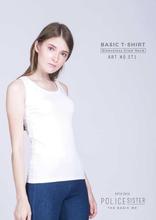 Police White Solid Tank Top For Women (ST.1)