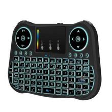 Mini 2.4GHz Wireless Keyboard With Touchpad Mouse Rainbow Backlight-MT08