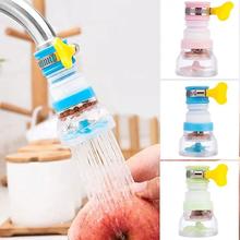 Flexible Kitchen Tap Head Movable Sink Faucet 360° Rotatable Water Saving Aerator - Pink