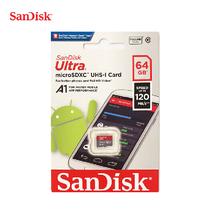 SanDisk Ultra microSDXC 64GB 120MBs Read Speed UHS-I Card Class @10 Microsd Memory Card