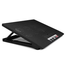 M8 USB 6 Fans Powered Notebook Cooler Pad with Computer Cooling Pad Bottom Cushion & Bracket & Plate Laptop Cooler Stand