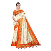 Anni Designer Women's Mysore Silk Printed Saree Border