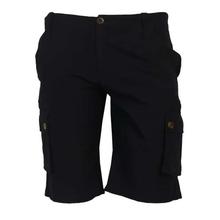 Black Pocket Design Half Pant For Men - MTR3061