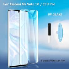 UV  Liquid Curved Tempered Glass For Mi note 10 Lite/Pro