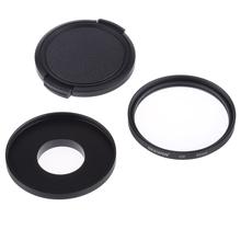 52mm Metal Glass UV Lens Filter Set with Filter and Cap for Gopr