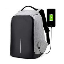 3707 Anti Theft Backpack - (Black/Grey)