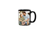 Black Personalized Coffee Mug Print Any Photo And Text Message