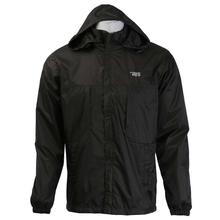 Dark Brown Solid Windcheater For Men