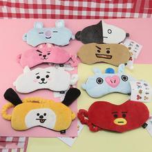 Kpop BTS BT21 Cute Eyeshade Soft Cotton Eye Masks Korean Style Bangtan Boys Sleep Mask Patch Eyes Care Tools Harajuku Kawaii