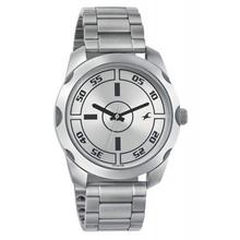 Fastrack  Silver Metal Analog Watch-3123SM02
