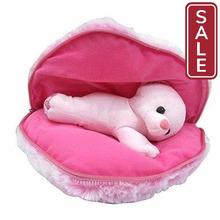 SALE-  Saugat Traders Plush Teddy in Heart Cushion, (Pink)