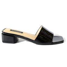 Black Block Heel Sandals For Women