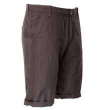 Men's Coffee Brown Linen Shorts