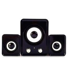 FT-202 USB 2.1 Portable Stereo Multimedia Mini Woofer Speaker - Black