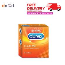 Durex Condoms, Excite Me - 3 condoms