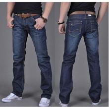 Straight Blue Denim Jeans for Men