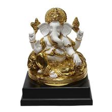 White/Gold Decorative Lord Ganesh Statue