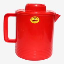 Gem Red Plain Plasticware Jug With Lid And Handel (S26)  1L to 2L Water Holding Capacity