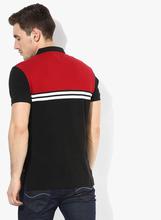 Levi’s Black Striped Regular Fit Polo T-Shirt