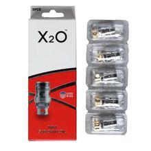 X2O Mini Sub OHM 5 Piece Vape Tank Set- Silver