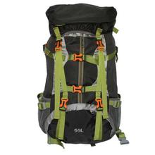 Black/Green Multi Pockets Trekking Backpack For Men