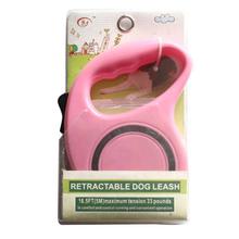 Pink Retractable Dog Leash