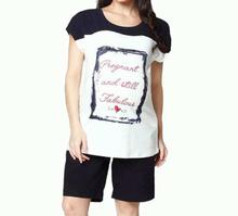 Nine Maternity Pregnant & Still Fabulous Tee" Slogan Maternity Tee 5323