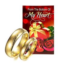 Couple Ring With Greeting Card