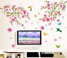 Flower and Birds Nature Wall Sticker