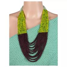 Green Black Sangam Pote Haar Necklace