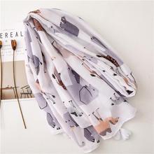 Korean Style Sun Protection Premium Printed Scarves For