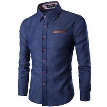 Men's long-sleeved shirt _ men's long-sleeved shirt pocket