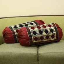 Pack of 2 bolster cover in sheenel style (30*30 Inches)