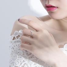 Open ring _ Wanying jewelry open v-ring female s925 red