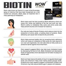 WOW Biotin Maximum Strength 10,000mcg - 60 Vegetarian Capsules