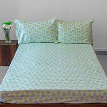 Kaapa Blue Flower Cotton Bedsheet