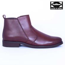 Caliber Shoes Leather Wine Red Side Chain Lifestyle Boots For Men - ( L 477 )