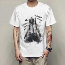 White Printed T-shirt for men