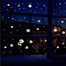 Little sheep Removable Nursery Noctilucent Wall Stickers