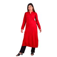 Paislei maroon a-line kurti for women-MG-HK1105