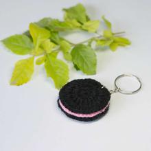 Black/Pink Oreo Designed Key Ring