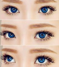 Color powerless contact lens (S dark blue)